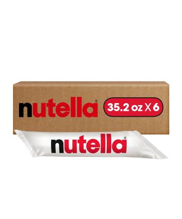 Ferrero Food Service Nutella Chocolate Hazelnut Spread, Bulk for Food Service and Restaurants, 2.2 lb Piping Bags, Case of 6