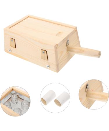 Iwowhero Moxibustion Box - Mugwort Healing Device with Scalding Protection | Adjustable Wooden Moxa Stick Holder - Buy Online on GoSupps.com
