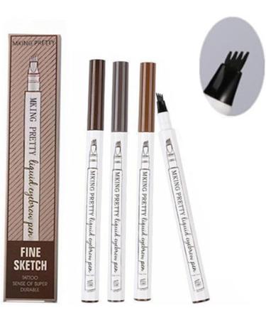 FOMIYES 8 pcs #chestnut Pencil Makeup Fine Pen #dark Sketch #brown Four-pronged Grey Long-lasting Eyebrow 1 count (Pack of 1) As Shownx2pcs - Buy Online on GoSupps.com