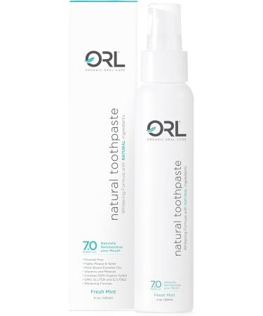 ORL Natural & Organic Toothpaste   Uniquely Formulated to Clean Your Mouth  Helps to Restore Your Mouth s Natural Perfect pH - Fresh Mint - Buy Online on GoSupps.com