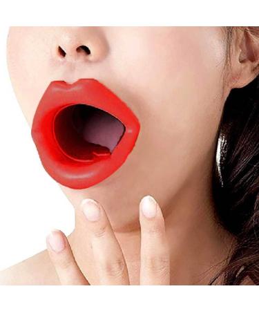 Silicone Lips Exerciser Facial Muscle Tightener Face Lifting Mouth Stretcher Trainer Red Silicone lips exerciser - Buy Online on GoSupps.com