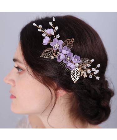 JWICOS Vintage Wedding Hair Comb with Flowers and Pearls - Bridal Hair Accessories for Women and Girls - Buy Online on GoSupps.com