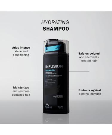 TRUSS Infusion Hair Shampoo - Vegan Cleansing Shampoo for Dry Hair Repair & Hydration - Color-Safe Anti-Aging Formula (300 ml - Buy Online on GoSupps.com