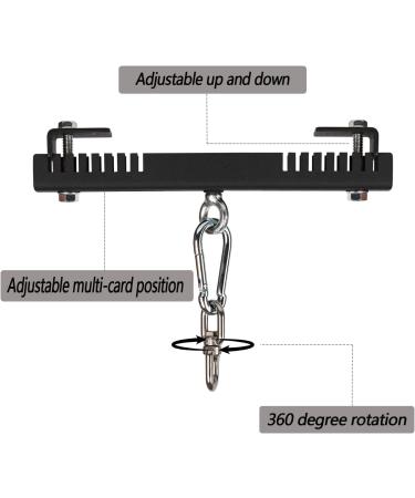 Vanroug Heavy Duty Steel Beam Clamp & Bag Mount | 360 Rotation for I/H Beam | Ultimate Boxing & Muay Thai Training Accessory - Buy Online on GoSupps.com