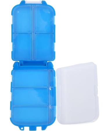 Beaupretty 3 Layers 8 Compartments Daily Medicine Case Daily Pill Organizer Portable Travel Pill Case Pocket Pill Container Blue - Buy Online on GoSupps.com
