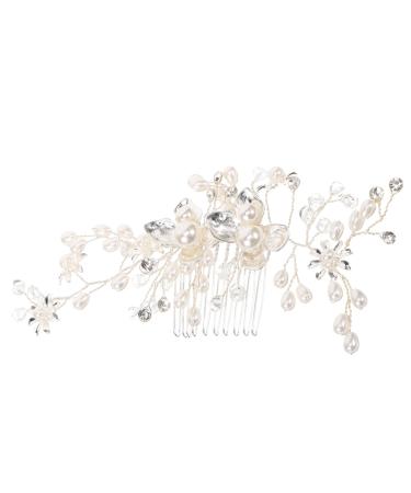 Housoutil Bridal Comb Flower Girl Hair Accessory Wedding Headpiece Girls Hair Accessory Crystal Hair Comb Hair Accessory for Girls Bridal Headdress Tiara Manual Alloy Hair Accessories Bride