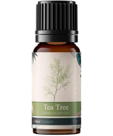 Calmer Solutions | Tea Tree Essential Oil - 10ml | Skin Conditions Coughs Colds Respiratory | Pure 100% UK Sourced Natural Oils | Professional or Home use | Diffusers Humidifiers Candles & More