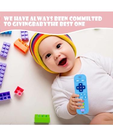 Buy Soft Silicone Bite Ring for Babies | Remote Control Biting Toy for 3-12 Months | Dental Aid Baby Teething Tube Black & Blue - Buy Online on GoSupps.com