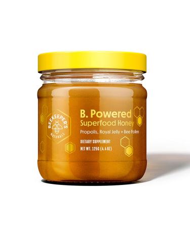 BEEKEEPER'S NATURALS B.Powered - Fuel Your Body & Mind, Helps with Immune Support, Mental Clarity, Enhanced Energy & Athletic performance - Propolis, Royal Jelly, Bee Pollen, Honey (4.4 oz)