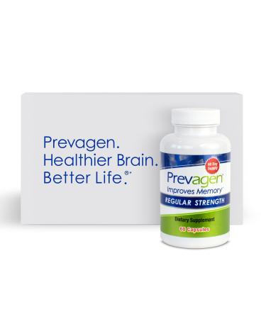 Prevagen Improves Memory - Regular Strength 10mg, 60 Capsules |1 Pack| with Apoaequorin & Vitamin D with Attractive and Stackable Prevagen Storage Box | Brain Supplement for Better Brain Health 60 Count (Pack of 1)