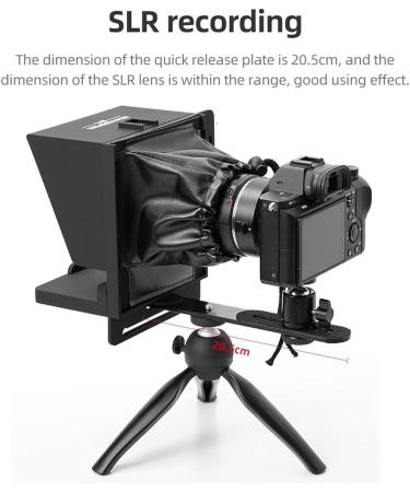 Mini Teleprompter with Remote Control for Phone and DSLR Recording - Buy Online on GoSupps.com