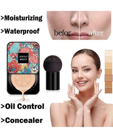 Mushroom Head Air Cushion BB Cream Concealer | Moisturizing CC Foundation for Even Skin Tone | Makeup Base Primer - Natural - Buy Online on GoSupps.com