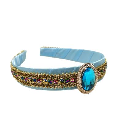 Girls Jasmine Headbands with Large Crystal Headwear Arabian Princess Hairbands Headpiece Hair Accessories