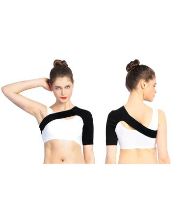 YOUTHINK Shoulder Brace Support Wrap for Arthritis Pain Relief | Unisex Black Shoulder Support - Buy Online on GoSupps.com