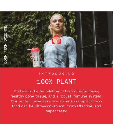 PhD Nutrition 100% Plant Vegan Protein Powder - Rich in BCAA, Low Calorie Belgian Chocolate - 1kg Bag (40 Servings) - Buy Online on GoSupps.com