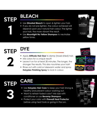  Attitude Holland Attitude Hair Dye | Vegan and cruelty-free semi-permanent hair dye with conditioner | Vibrant hair color for all hair types | Locally Produced | Color conditioner | Free UV Green | 135 ml - Buy Online on GoSupps.com