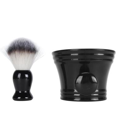 Hushui 3-in-1 Beard Foam Brush with Stand Bowl | Soft Nylon Fast Drying & Hair Residue Removal | Ideal Grooming Tool for Men - Buy Online on GoSupps.com