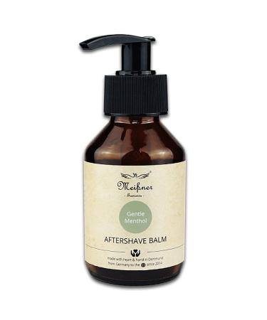 Meißner Tremonia Aftershave Balm-moves in very quickly and contains additional valuable bio-babassu oil and organic Jojoba oil-antibacterial and suitable for every skin type-100ml (Gentle menthol)
