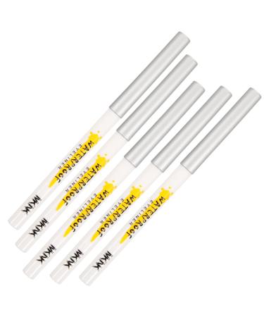 PLAFOPE Eye Shadow Cosmetics 5pcs White Lying Silkworm Pen Eyeshadow Beard Template for Men Eye Makeup Tools Set Girl Brighten