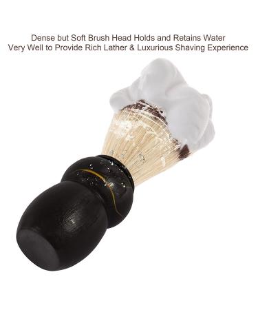 Genixart Pure Horsehair Shaving Brush with Black Wooden Handle - Handcrafted Shaving Brush for Men (1 pc Gift Pack) - Buy Online on GoSupps.com