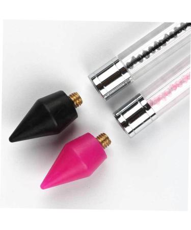POPETPOP 5pcs Tools Rhinestone Applicator Rhinestone Picker Refills Nail Rhinestone Picker Gem Picker Tool Diamond Art Pen Tip Diamond Art Pen Refill Wax Rhinestones Accessories 2.85X1.50X1.50CM Black - Buy Online on GoSupps.com