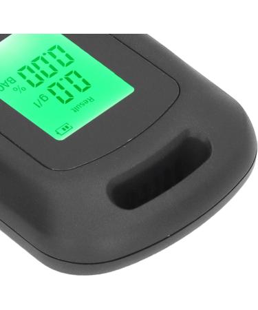 Rechargeable Alcohol Tester Three Color Indication Portable Breathalyzer with Hanging Hole Design USB Charging for Personal Use (Black) - Buy Online on GoSupps.com