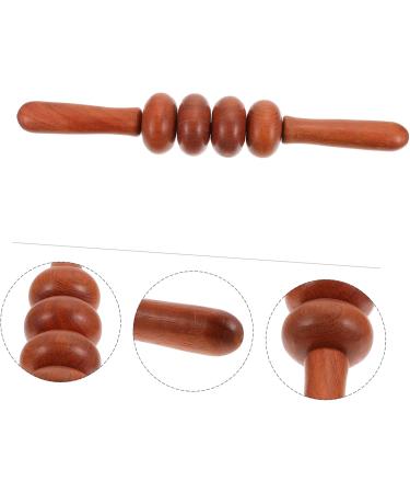 Minkissy 6-Piece Wooden Four-Wheel Push-Back Scooter | Health Massage Device & Fitness Roller for Arms and Legs | Premium Rosewood Massage Tools - Buy Online on GoSupps.com