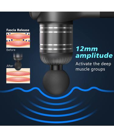 Deep Tissue Percussion Massage Gun for Athletes - Grey - Buy Online on GoSupps.com