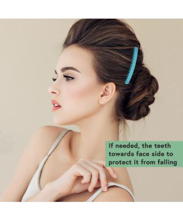 Lavender Side Hair Comb - 10pcs | French Twist Hair Pin Clips for Women and Girls - Buy Online on GoSupps.com