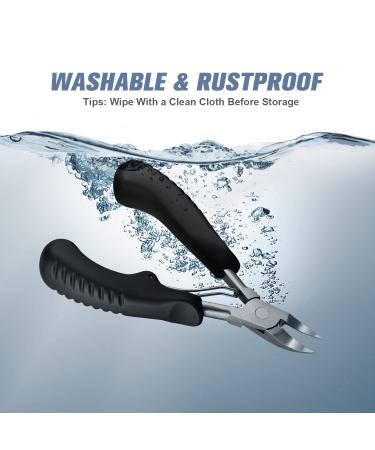 Professional Nail Clippers for Thick, Ingrown Toenails - Curved Blade for Men, Women, Seniors - Ideal Pedicure Tool Gift - Buy Online on GoSupps.com