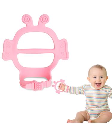 Teething Toy for Toddler - Children's Molar Stick Toy Safe to Use Adjustable Chewing Toys for Birthday Christmas and Other Festivals Coatuiyo Pink