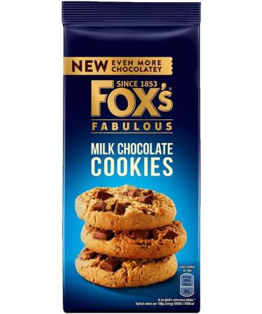 Cookies Bundle with Fox's Fabulous Half-Coated Milk Chocolate Cookies 175g and Milk Chocolate Cookies 180g (2 Pack) - Buy Online on GoSupps.com
