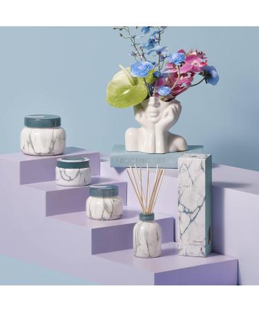 Capri Blue Reed Diffuser Set | Modern Marble Aroma Diffuser Sticks & Oil - Home Decor Air Freshener - Volcano Scents (5.7 fl oz - Buy Online on GoSupps.com