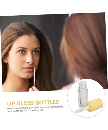  SKISUNO 10 Pieces Lip Gloss Travel Bottles Travel Bottles Lip Gloss Tubes Bulk Empty Refillable Lip Balm Pink Containers Clear Lip Glosses Lip Oil Bottles Lip Balm Tubes Plastic Yellow - Buy Online on GoSupps.com