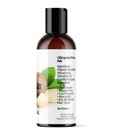 Organic Unrefined Macadamia Nut Oil | 2oz Imported From Italy | 100% Pure | Food Grade | Offers Relief From Dry Cracked Skin Eczema Psoriasis Dermatitis Rosacea & More | Best Natural Moisturizer 2 Fl Oz (Pack of 1) - Buy Online on GoSupps.com