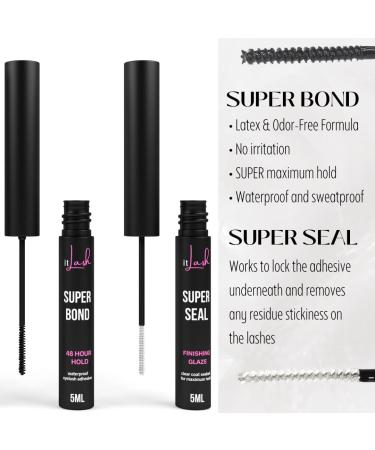 itLASH Ultimate Eyelash Extension Kit - DIY Home Application w/ 30 Premium Lash Segments, Applicator, Adhesive & Sealer - 48 Hour Hold, 10mm 12mm 14mm - Buy Online on GoSupps.com