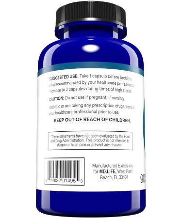 MD. Life Cortisol Support Hormone Balancer - 90 Vegan Capsules - Buy Online on GoSupps.com