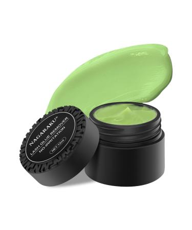 NAGARAKU Eyelash Extensions Glue Remover Cream Paste 12ml Mild No Stimulation Fruit Fragrance Adhesive Removing Supplies Professional for Salon Mild cream remover