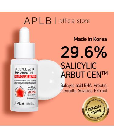 Buy APLB Salicylic Acid BHA Arbutin Ampoule Serum - 29.6% | Korean Skincare for Acne Pore Care & Hydration - Revitalize & Improve Skin Texture - Buy Online on GoSupps.com