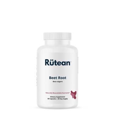 Beet Root Capsules 1300mg - Supports Nitric Oxide Production and Digestive Health - 60 Capsules
