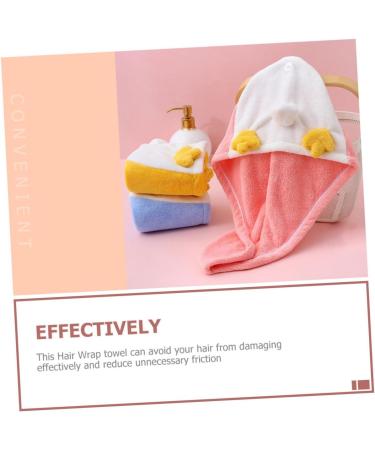 Amosfun Coral Fleece Dry Hair Hat Shower Caps for Women Water Absorbent Hats Girls Hat Salon Dry Hair Hat Wet Hair Towel Bathing Hair Dry Caps Hair Cap Pink Super Absorbent Pink 52x23cm - Buy Online on GoSupps.com