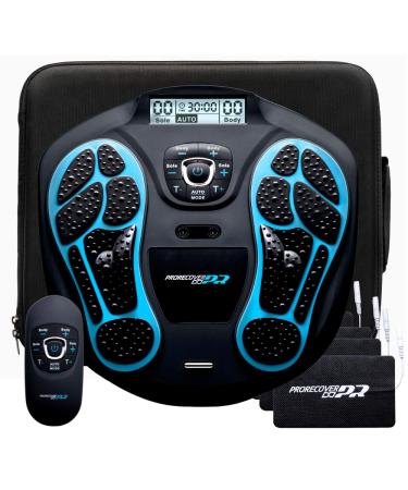 ProRecover EMS Foot Massager & Tens Machine for Pain Relief & Muscle Recovery - Circulation Blood Booster for Feet and Legs - 99 Intensity Levels & 24 Massage Patterns - Buy Online on GoSupps.com