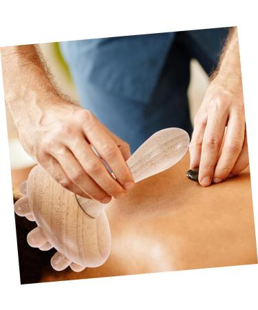 Gradeneve 2-in-1 Meridian Massage Brush & Gua Sha Facial Tool - Wooden Hairbrush & Massage Device for Women - Buy Online on GoSupps.com