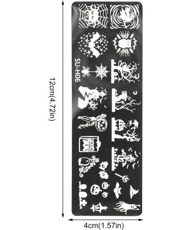 TT Halloween Nail Stamping Plate - Skull Pumpkin & Ghost Nail Art for Creative Designs - Buy Online on GoSupps.com