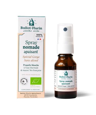 Ballot-Flurin Ballot-Flurin - Soothing Nomadic Spray - Alcohol Free - White Propolis - 15ml - 100% French Organic Ingredients