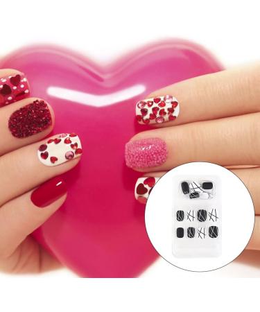 dijiusidy False Nail Perfect Matching Simple to Wear Fingernail Full Coverage Press Type Strong Viscosity Adjustable Paster Type 14 F741 Type 14 F741 - Buy Online on GoSupps.com
