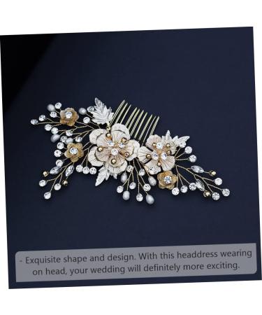 MAGICLULU 1pc Comb Bridal Headdress Headwear Decor Flower Shape Headwear Rhinestone Headdress Retro Rhinestone Headwear Flower Shape Headdress - Buy Online on GoSupps.com