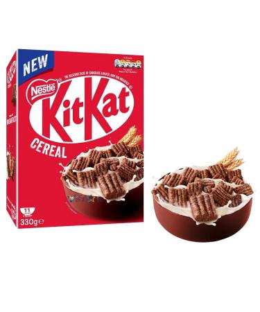 Kit Kat Cereal Chocolate & Wafer Breakfast Pack 330g - Melt for delicious milk chocolate coating (2 Boxes)