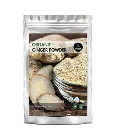 Organic Ginger Root Powder 1lb by Naturevibe Botanicals Premium Quality Zingiber officinale Roscoe | Keto Friendly | Non-GMO and Gluten Free (16 ounces) Packaging may vary 1 Pound (Pack of 1)