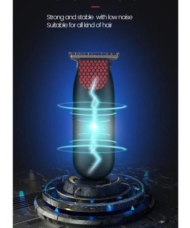 Rechargeable Bald Clipper - Professional 0 MM T Steel Blade Hair Trimmer Kit for Men with 3 Guide Combs - Buy Online on GoSupps.com